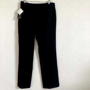 FOCUS 2000 14 Solid Black Straight Leg Sleek Slimming Trousers Pants Packable